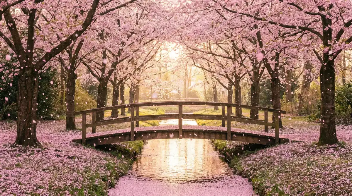 樱花桥畔 - 觉醒年代在哪个app可以看 唯美风景